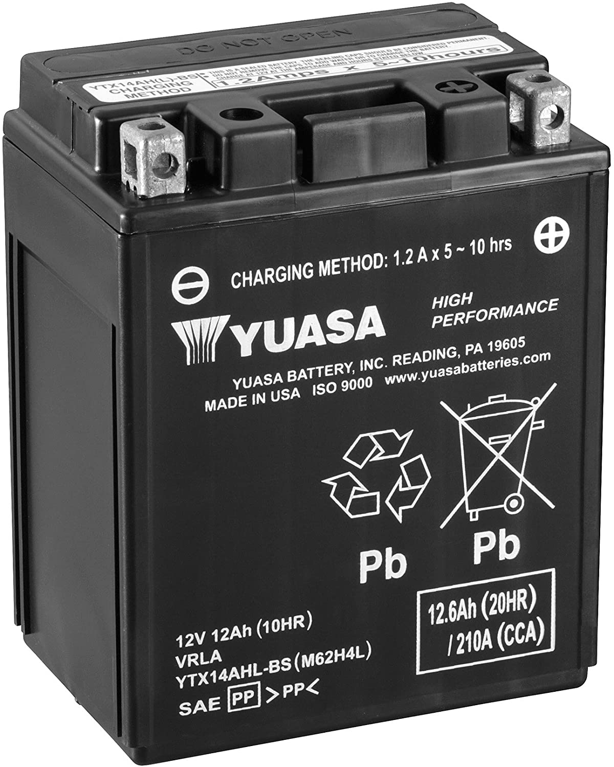Yuasa Battery for ’00-’04 Kawasaki KL250G, H Super Sherpa