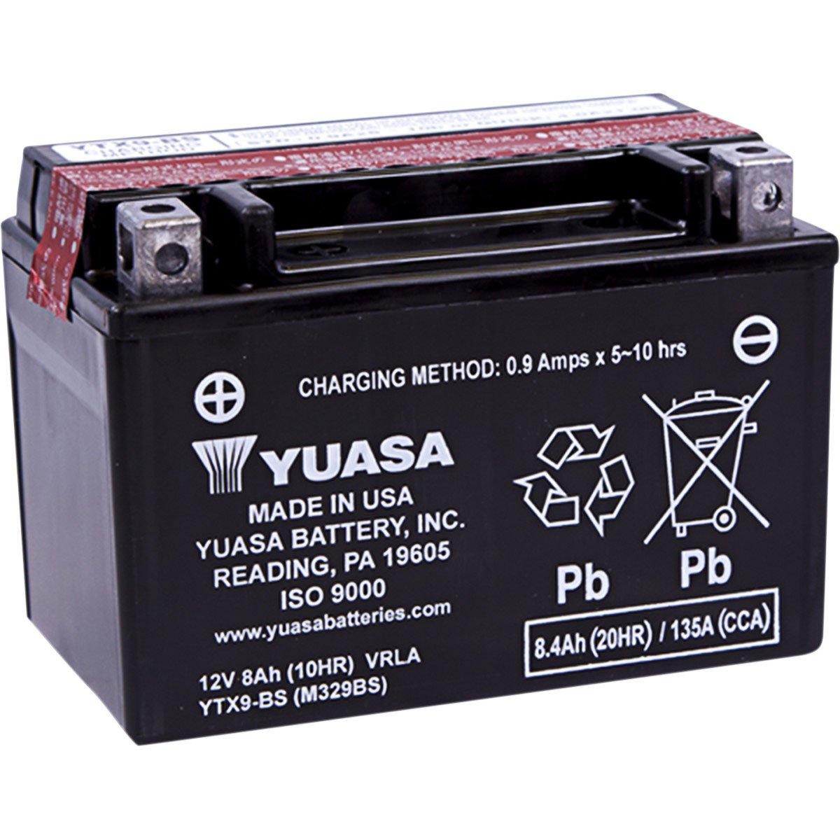 Yuasa Battery for ’03-’16 Kawasaki ZX636-B, C Ninja ZX-6R, ABS