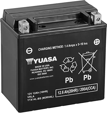 Yuasa Battery for ’04-’19 Harley-Davidson XL, XLH (Sportster)