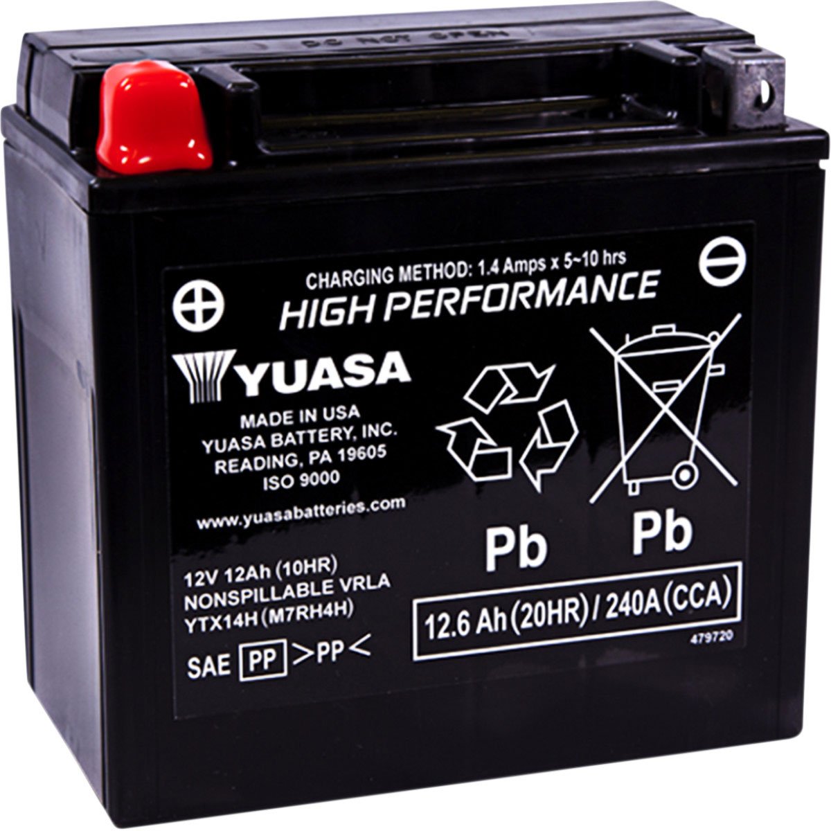 Yuasa Battery for ’11-’18 BMW F700GS (auxiliary battery)