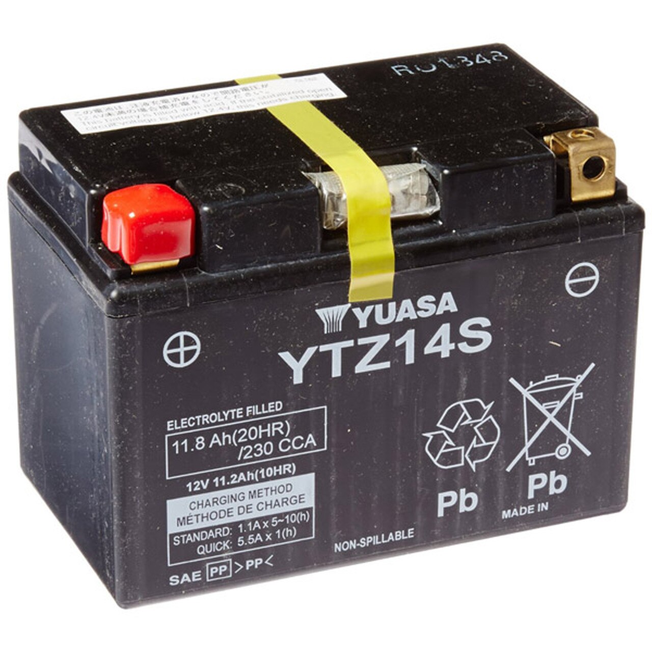 Yuasa Battery for ’14-’20 Yamaha Bolt, Bolt R-SPEC