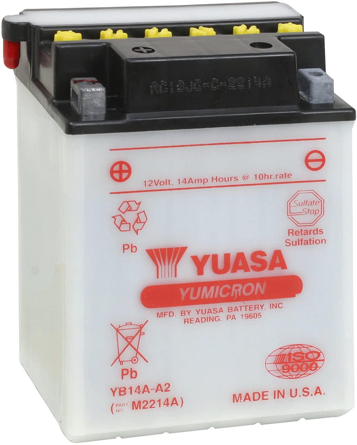 Yuasa Battery for -’97 Kawasaki KMX200 A2-A5