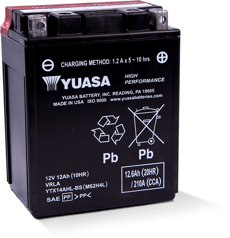 Yuasa Battery for All Years Kawasaki KH125 K1-K6