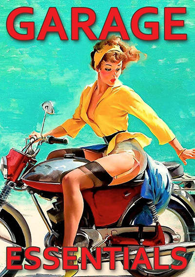 Garage essentials for motorcycle enthusiasts pinup calendars, motorcycle art, motorcycle tools and more.